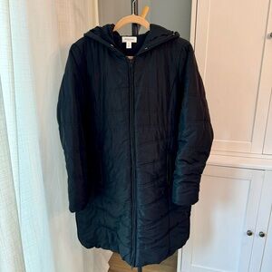 Motherhood Maternity Winter Puffer Coat - Expandable sides
